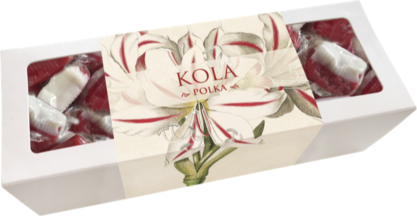 Kola, ca 200 g/ask, 17x6 cm.